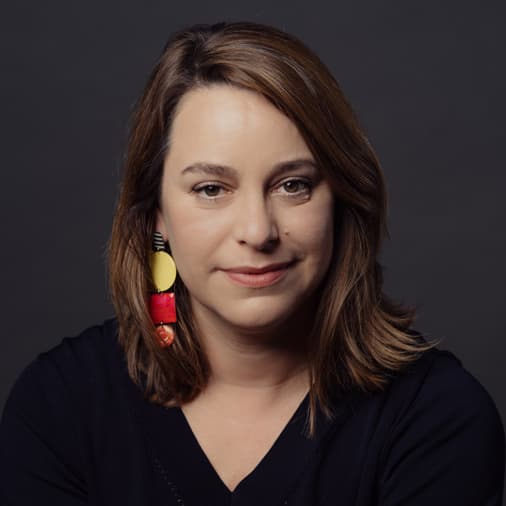 A photograph of Márta Pardavi, Co-Chair of the Hungarian Helsinki Committee